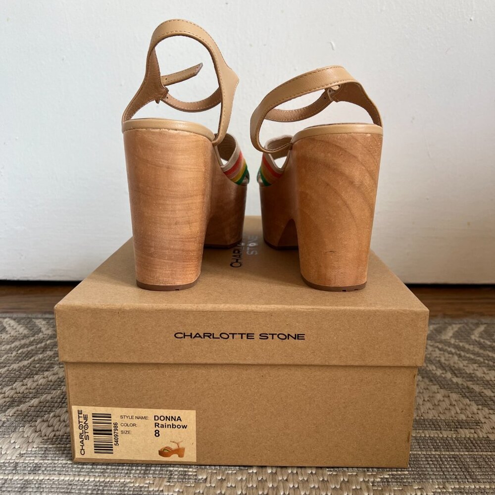 Charlotte Stone Donna Chunky Platform Clogs | Size: US 8 - Picture 3 of 6